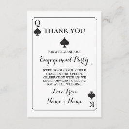 Kaartspel Koning Koningin Aas van Schoppen Bedankt Kaart