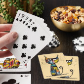 Kaartspel met katten pokerkaarten (Insitu)