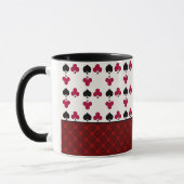 Kaartspel, poker, tafelkaarten mok (Links)