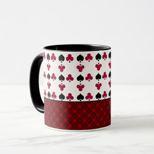 Kaartspel, poker, tafelkaarten mok (Voorkant links)
