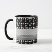 Kaartspel, poker, tafelkaarten mok (Links)