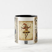  kaartspel tweekleurige koffiemok (Center)