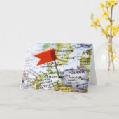 Kaartspeld in Berlijn, Duitsland, op de kaart gepl (Gele Bloem)