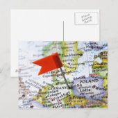 Kaartspeld in Berlijn, Duitsland, op de kaart gepl (Voorkant / Achterkant)