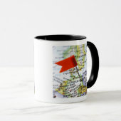 Kaartspeld in Berlijn, Duitsland, op de kaart gepl Mok (Voorkant rechts)