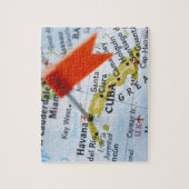 Kaartspeld in Havana, Cuba op kaart, close-up Legpuzzel (Verticaal)