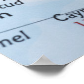 Kaartspeld in Havana, Cuba op kaart, close-up Poster (Hoek)