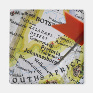 Kaartspeld in Johannesburg, Zuid-Afrika op Magneet
