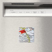 Kaartspeld in Shanghai, China, op de kaart geplaat Magneet (Insitu (Vaatwasser))