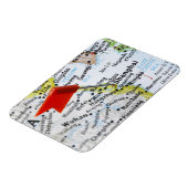 Kaartspeld in Shanghai, China, op de kaart geplaat Magneet (Linkerzijde)