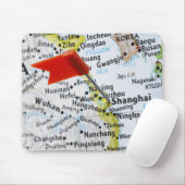 Kaartspeld in Shanghai, China, op de kaart geplaat Muismat (Met muis)