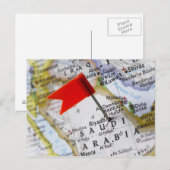 Kaartspeld op de kaart geplaatst in Riyadh, Saudi- (Voorkant / Achterkant)