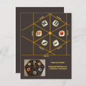 Kaartspeldice-spinner Kaart (Voorkant / Achterkant)