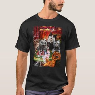 Kaartspelende kat 1 t-shirt