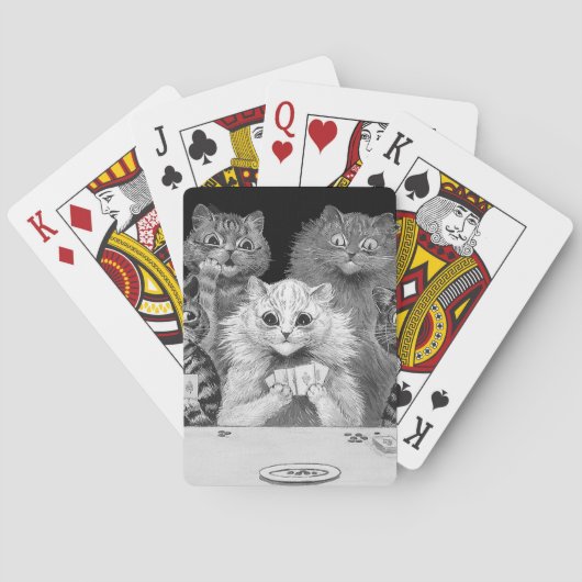Kaartspelende kat, Louis Wain Pokerkaarten (Achterkant)