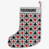 Kaartspeler aangepaste kerstopslag kleine kerstsok (Achterkant)