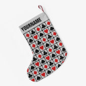 Kaartspeler aangepaste kerstopslag kleine kerstsok (Achterkant (Hangend))