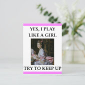 kaartspeler briefkaart (Staand voorkant)