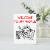 kaartspeler briefkaart (Staand voorkant)