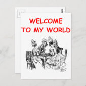 kaartspeler briefkaart (Voorkant / Achterkant)