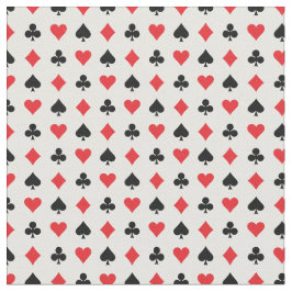Kaartspeler Diamonds Clubs Rood zwart Stof