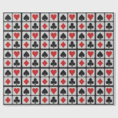 Kaartspeler die papier verpakt (Vlak)