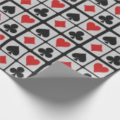 Kaartspeler die papier verpakt (Hoek)