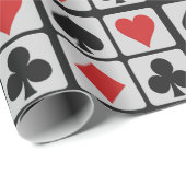 Kaartspeler die papier verpakt (Rol Hoek)