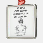 kaartspeler metalen ornament (Links)