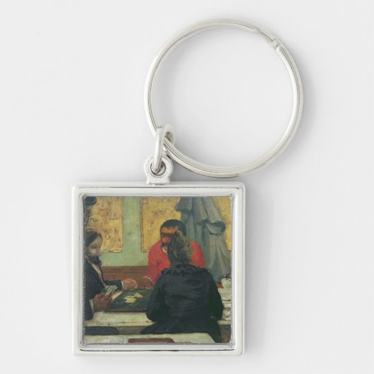 Kaartspelers, 1883 sleutelhanger (Voorkant)