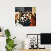 Kaartspelers - Lucas van Leyden Fine Art Poster (Thuiskantoor)