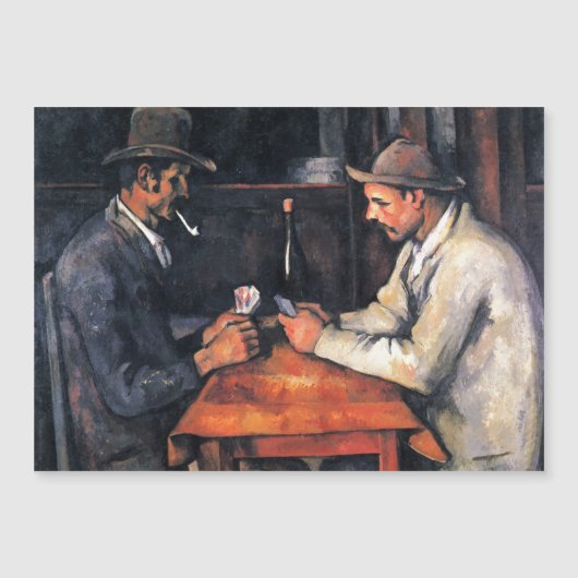 Kaartspelers Paul Cezanne Schilderij Magnetische K (Voorkant)