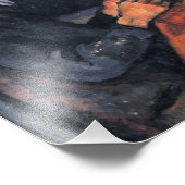 Kaartspelers Paul Cezanne-schilderkunst Foto Afdruk (Hoek)