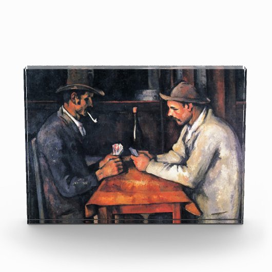 Kaartspelers Paul Cezanne-schilderkunst Fotoblokken (Voorkant)