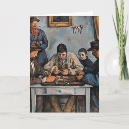 Kaartspelers Paul Cezanne-schilderkunst Kaart (Voorkant)