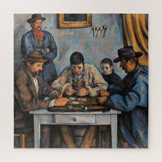 Kaartspelers Paul Cezanne-schilderkunst Legpuzzel (Verticaal)