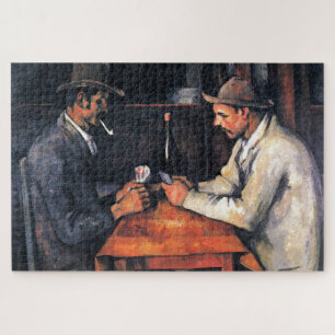 Kaartspelers Paul Cezanne-schilderkunst Legpuzzel