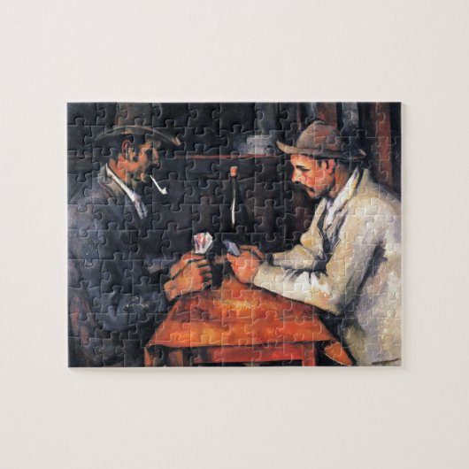 Kaartspelers Paul Cezanne-schilderkunst Legpuzzel (Horizontaal)