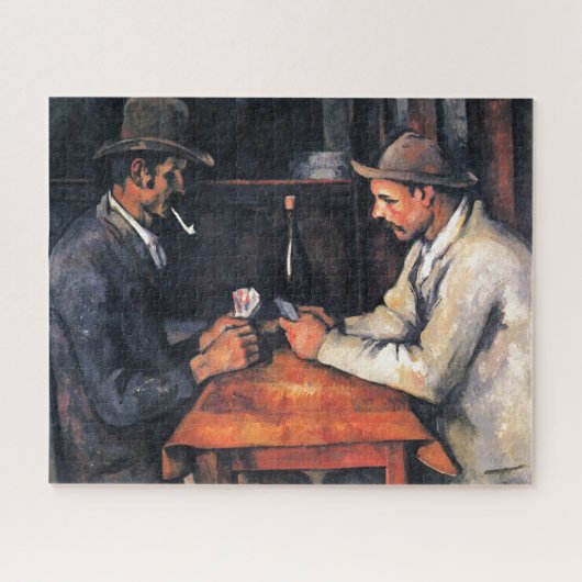 Kaartspelers Paul Cezanne-schilderkunst Legpuzzel (Horizontaal)