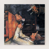 Kaartspelers Paul Cezanne-schilderkunst Legpuzzel (Horizontaal)