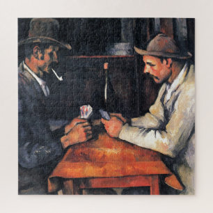 Kaartspelers Paul Cezanne-schilderkunst Legpuzzel
