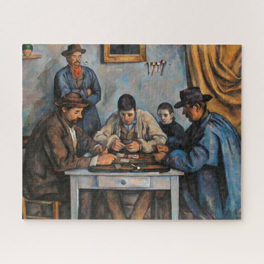 Kaartspelers Paul Cezanne-schilderkunst Legpuzzel (Horizontaal)