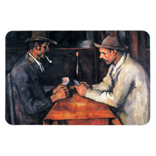 Kaartspelers Paul Cezanne-schilderkunst Magneet