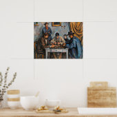 Kaartspelers Paul Cezanne-schilderkunst Poster (Keuken)