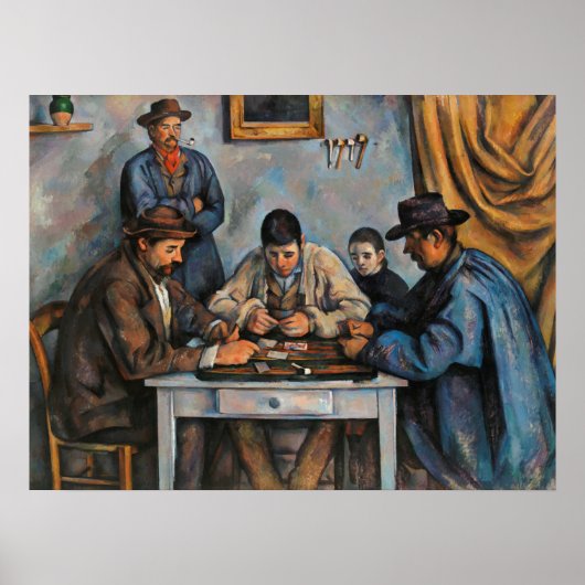 Kaartspelers Paul Cezanne-schilderkunst Poster (Voorkant)
