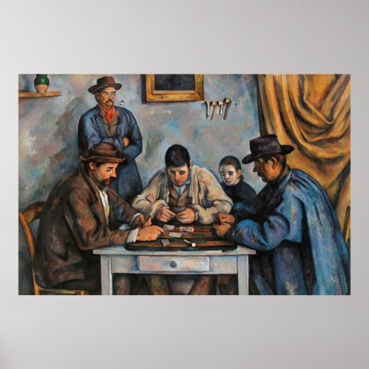 Kaartspelers Paul Cezanne-schilderkunst Poster (Voorkant)