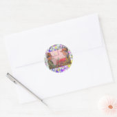 kaartspelers ronde sticker (Envelop)