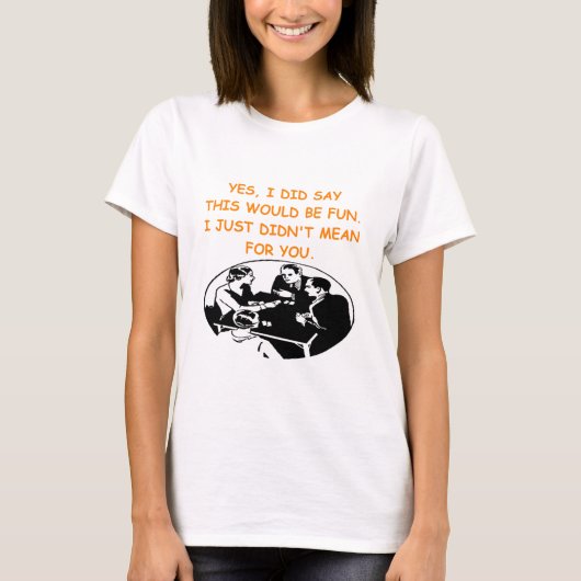 kaartspelers t-shirt (Voorkant)