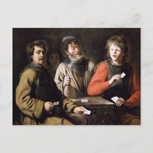 Kaartspelers van Jan Steen Briefkaart (Voorkant)