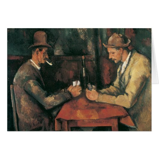 Kaartspelers van Paul Cezanne,  fijne kunst (Voorkant Horizontaal)